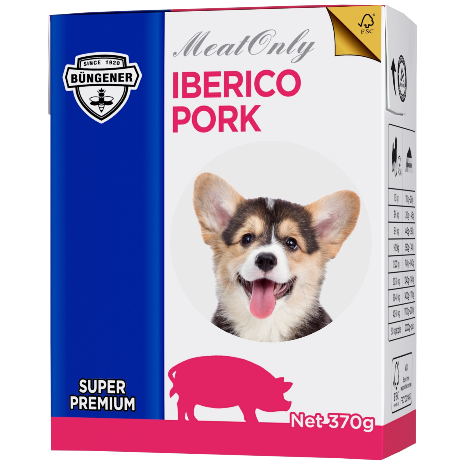 Benefici per la salute del cibo umido per cani con carne di maiale iberico